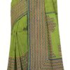 Cotton Bazaar Green Cotton Printed Saree - Image 2