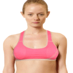 Pink Women Racer Back Sports Bra