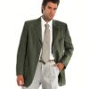 Raymond - Grooviest Olivine Suit Fabric - Image 2