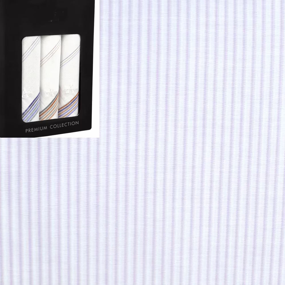 Raymond Purple Lining Shirting Fabric With Free Handkerchief