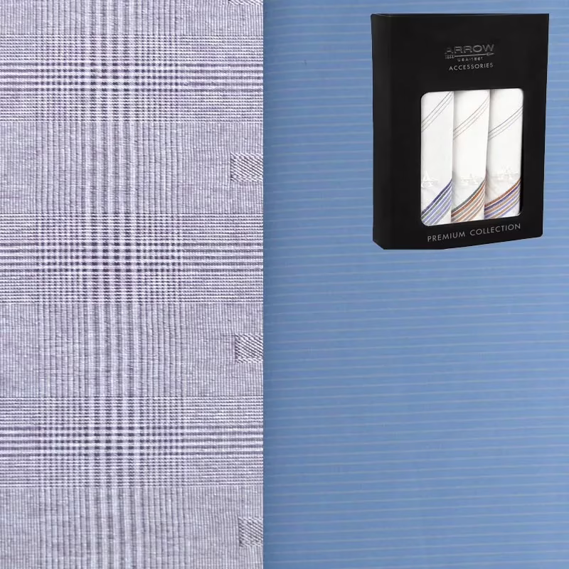 Raymond Pack Of 2 Shirting Fabric Free Handkerchief - Image 2