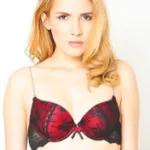About U Underwired Padded Black Bra With Svarsoki Straps