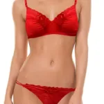Hot & Sexy Thread Work Red Bra & Panty Set