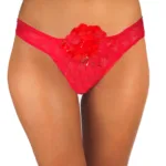Stunning Red Bridal Collection Thong with Bell