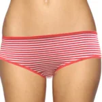 Hello You- Red & White Organic Cotton Stripe Panty