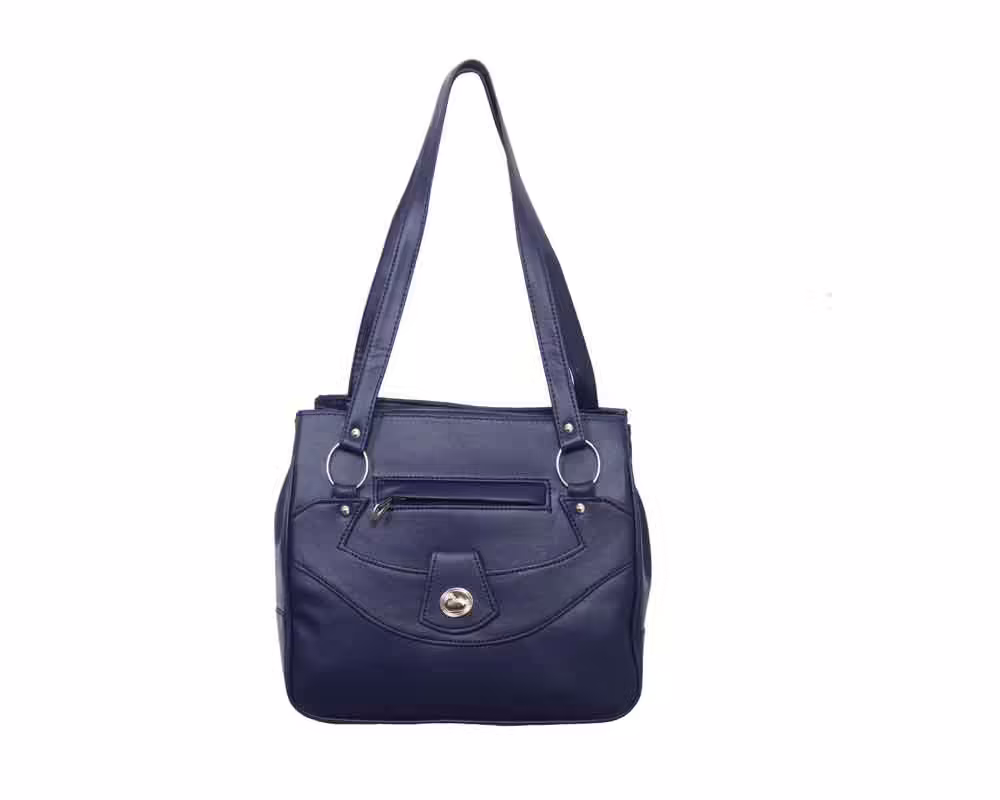 RK Astounding Navy Blue Faux Fashion Bag