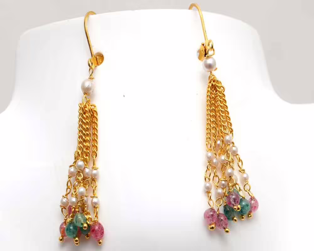 RK Multicolor Necklace Set With EarRings - Image 2