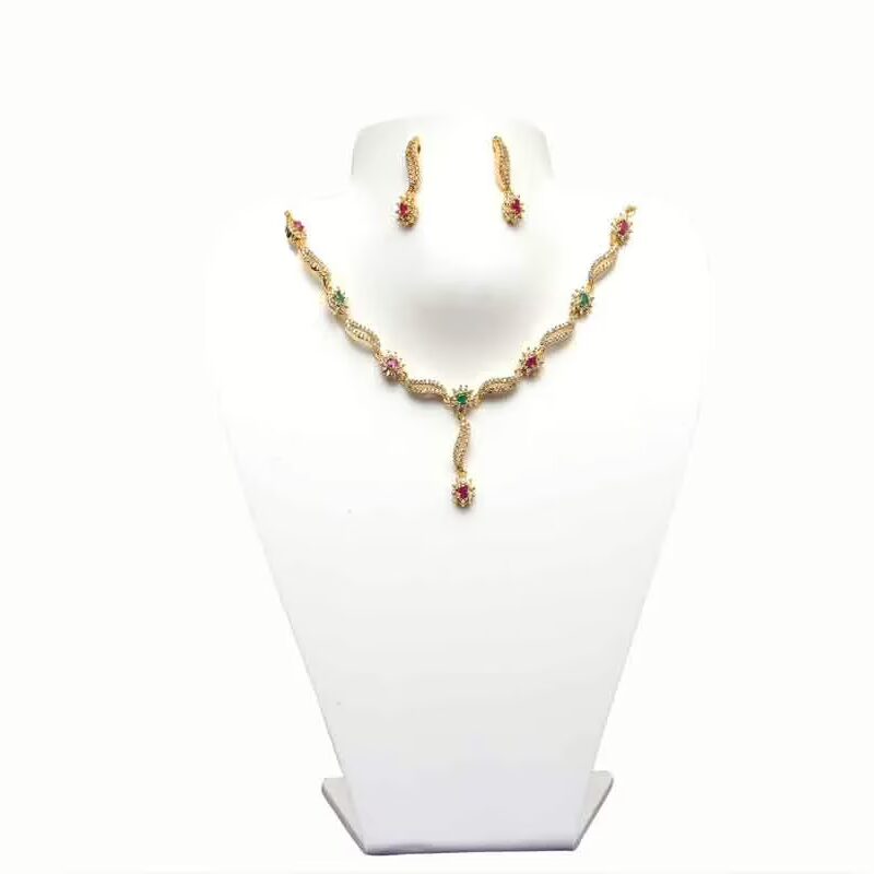RK Multicolor Necklace Set With EarRings