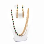 RK Multicolor Necklace Set With Ear Rings