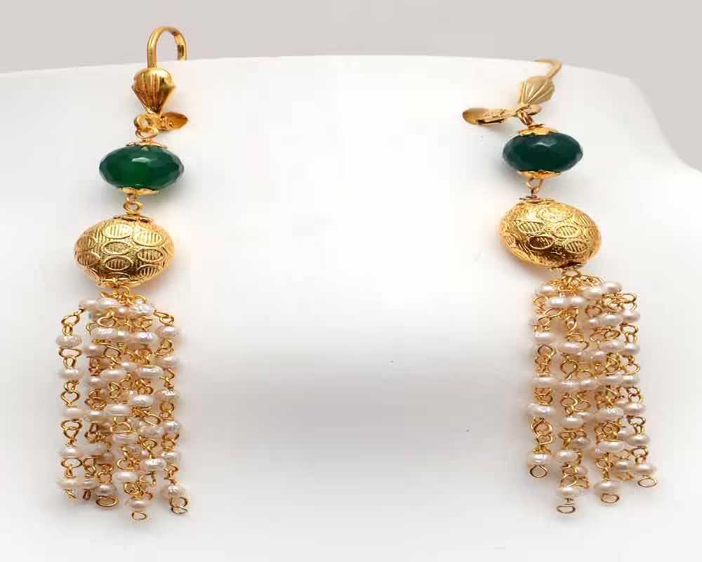 RK Multicolor Necklace Set With Ear Rings - Image 2