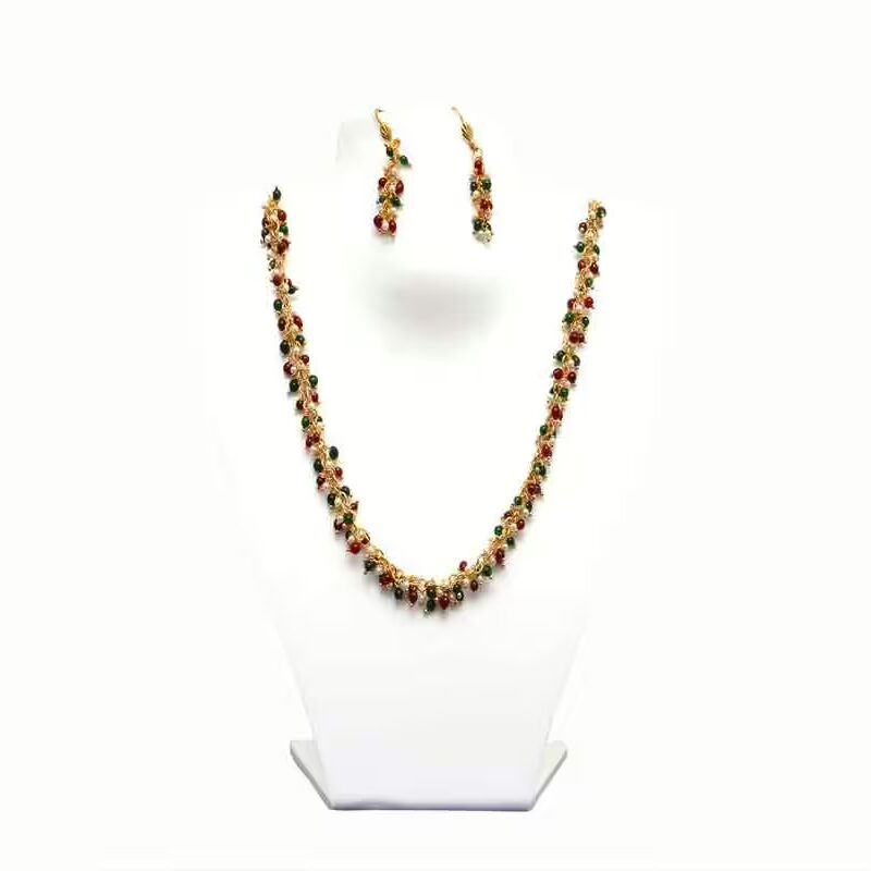 RK Multicolor Necklace Set With Ear Rings
