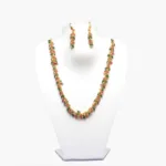 RK Multi color Necklace Set With Ear Rings