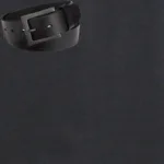 Raymond-Solid Black Trouser Fabric Free Belt