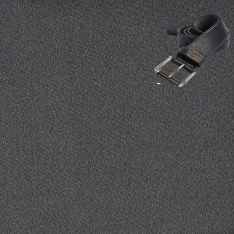 Raymond-Warp Knitted Black Trouser Fabric Free Belt