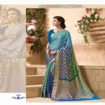 Sakshi Blue Color Crepe Silk Saree