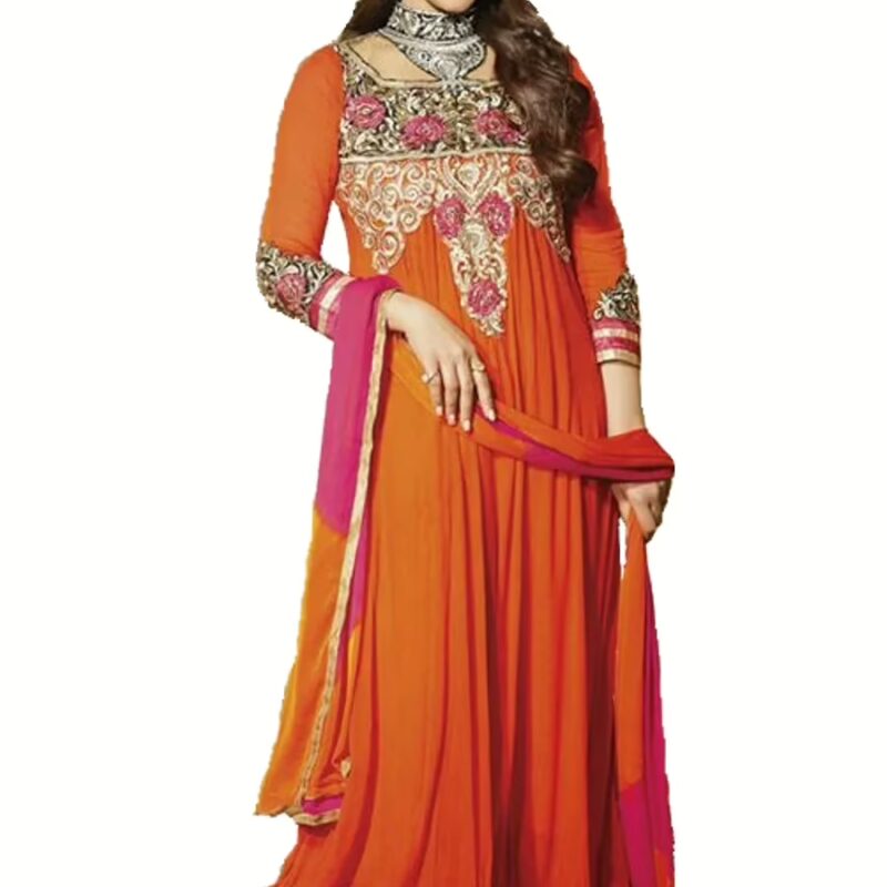 F3 Fashion Dark Purple Floor Length Anarkali suit