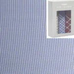 Raymond Blue Check Shirting fabric With Free Handerchief