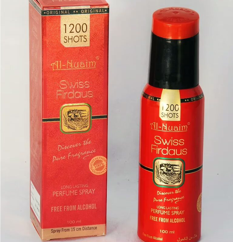 Al Nuaim Swiss Firdaus 100ML 1200 Shots Perfume