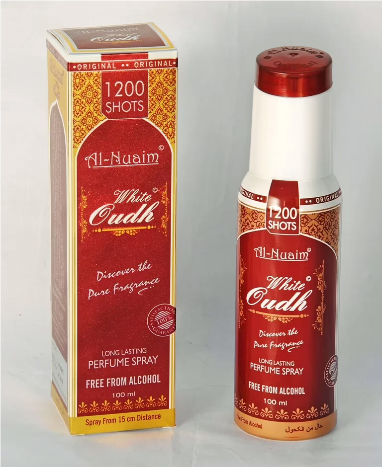 Al Nuaim White oudh 100ML 1200 Shots Perfume