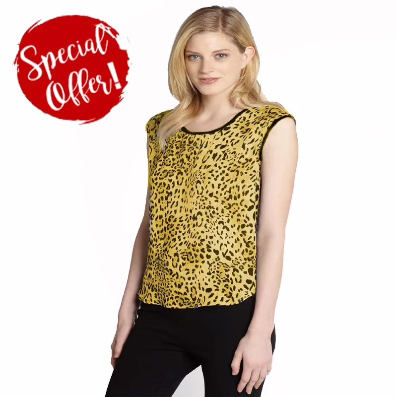 50% Off On Animal Print Sleeveless Top