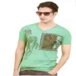 Seasons Green Graphic  T- Shirt