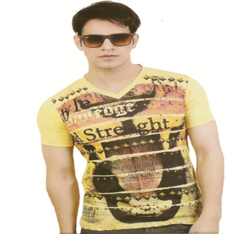 Seasons Yellow colored Graphic Tee Shirt