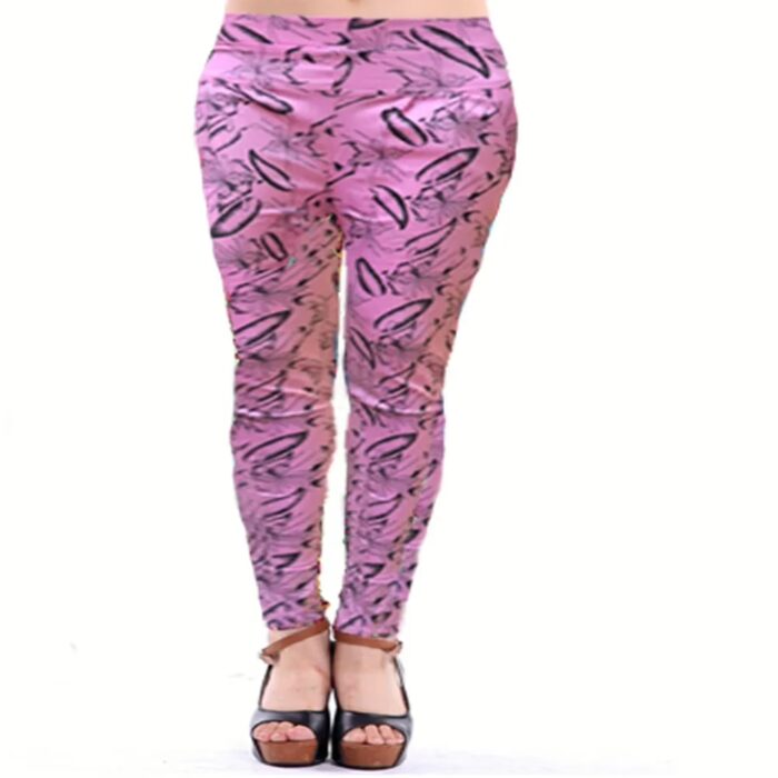 Seasons Pink Exotic Print Cotton Jegging