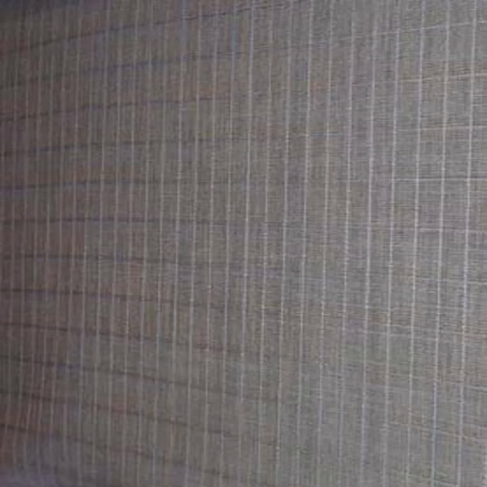 Raymond Grey With Blue & Brown Check Shirting Fabric