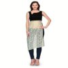 Raas prêt Elegant Sheer Green Floral Lace Black Slim Fit Dress Tunic - Image 2