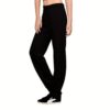 Town Girl Solid Black Track Pants - Image 2
