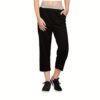 Town Girl Solid Black Track Pants - Image 2