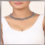 Pazaar Silver Metal Festival Necklace