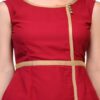 Raas prêt Stylish maroon georgette slimming eveningwear maxi dress - Image 2
