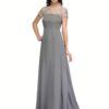 Raas Prêt Classy Grey Crepe Maxi Dress - Image 2