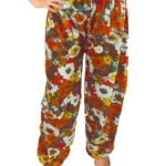Sinoch Multi-Color Floral Print Afghani Harem
