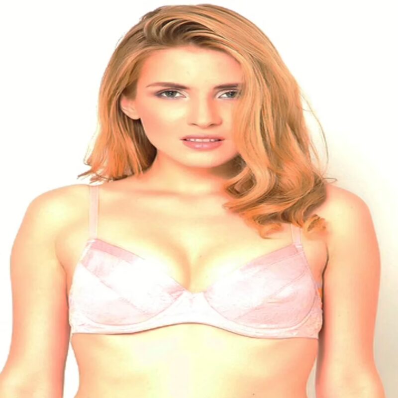 About U Underwired Padded Light Peach Bra