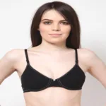 About U Underwired Non-Padded Black Bra