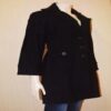 Attitude Traditional Flared Wool Blend Black Coat - Image 3