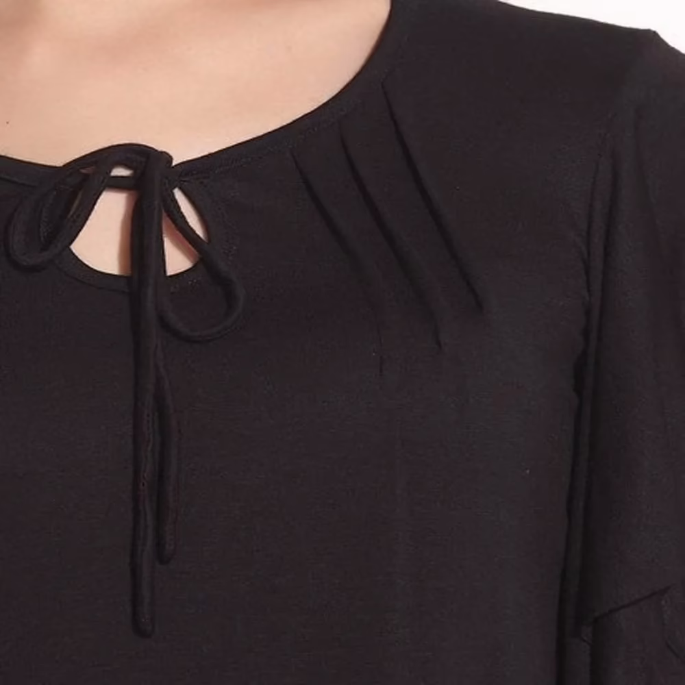 Remanika Black Butterfly Sleeves Top - Image 3