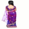 Bhartiya Paridhan -Net Pre Stitched Embroidered Laced Blue Rani Saree(2-11 Years) - Image 2