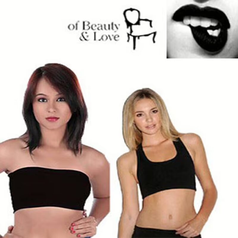 Black Sports & Bandeau Bra Pack of 2
