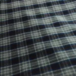 Black & White Large Check Shirt Wool Fabric