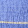 Blue Viscose Blend Golden Bordered Dupatta - Image 2