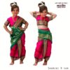 Bhartiya Paridhan-Swamini Pink & Green Art Silk Maharshtrian Paithani Ready made Saree (2-11 Years) - Image 2