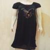 Classy Black Long Hosiery Nightgown - Image 2