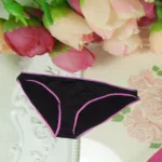 Comfort Plain Elastic Black Panties