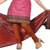 Cotton Bazaar Pink & Orange Pure Cotton Un-Stitched Salwar Suit - Image 2