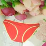 Cotton Contrast Edges Plain Colour Panties