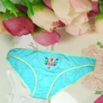 Cotton Flower Print Sky Blue Panties