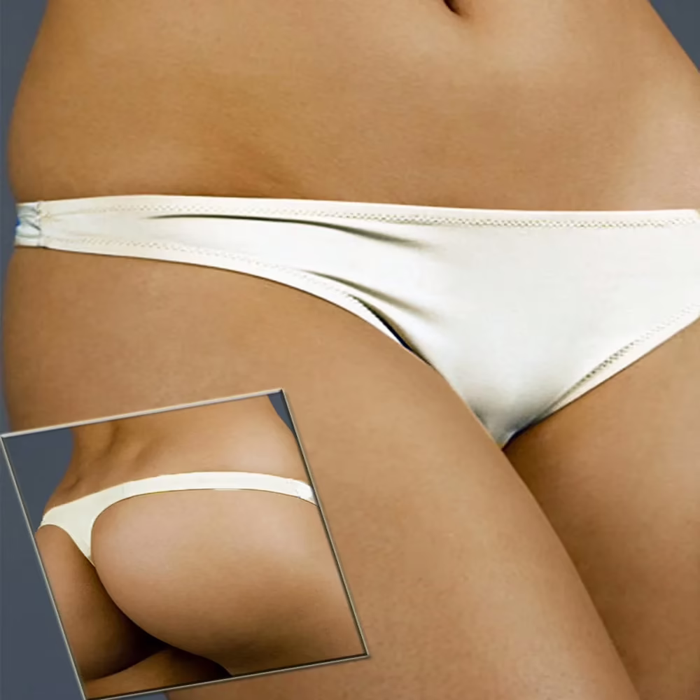 Soft Silky Cream High Cut Panties